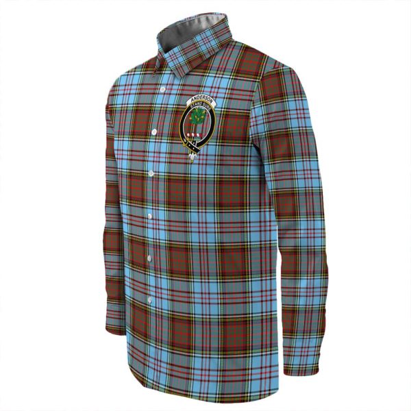 Anderson Ancient Tartan Long Sleeve Button Shirt For Cheap - Image 3